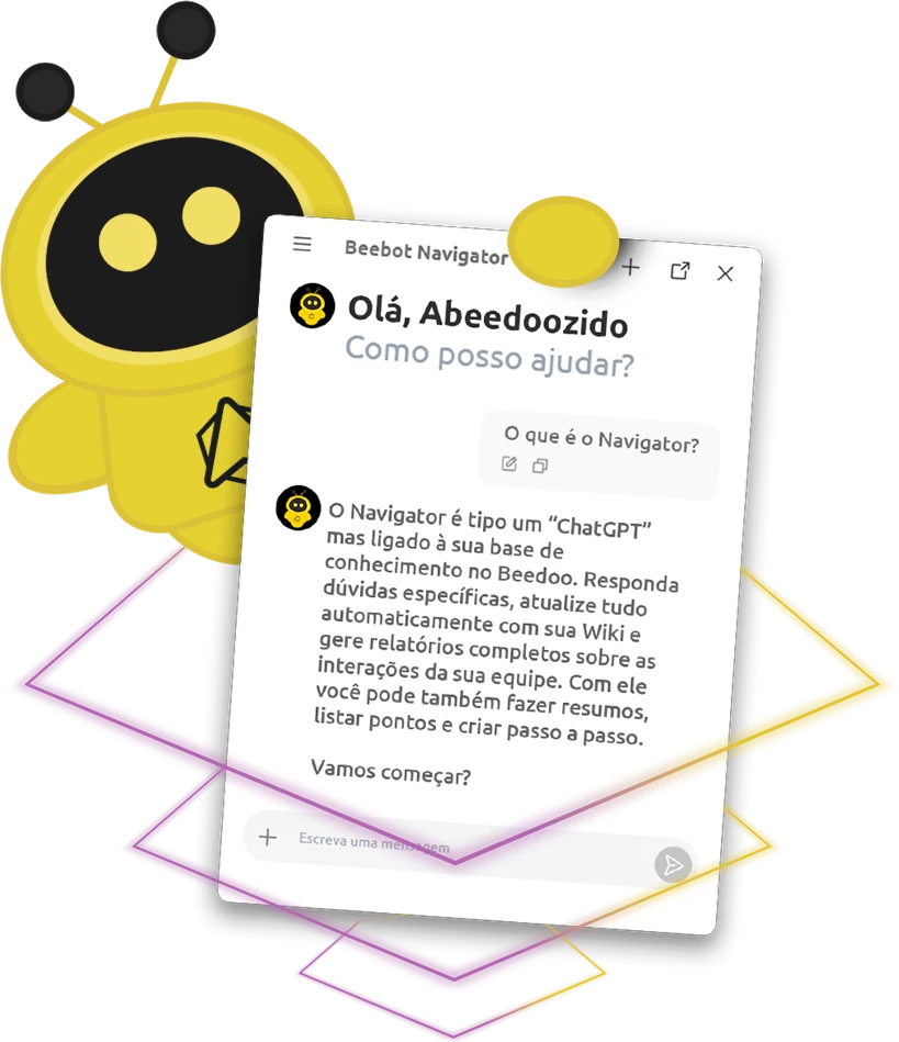 Equipes usando o Beebot Navigator