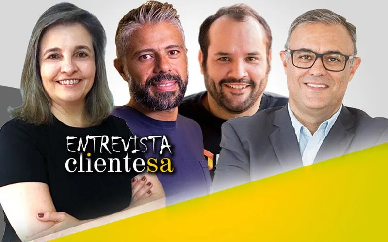 Capa das lives do ClienteSA com participação do Beedoo