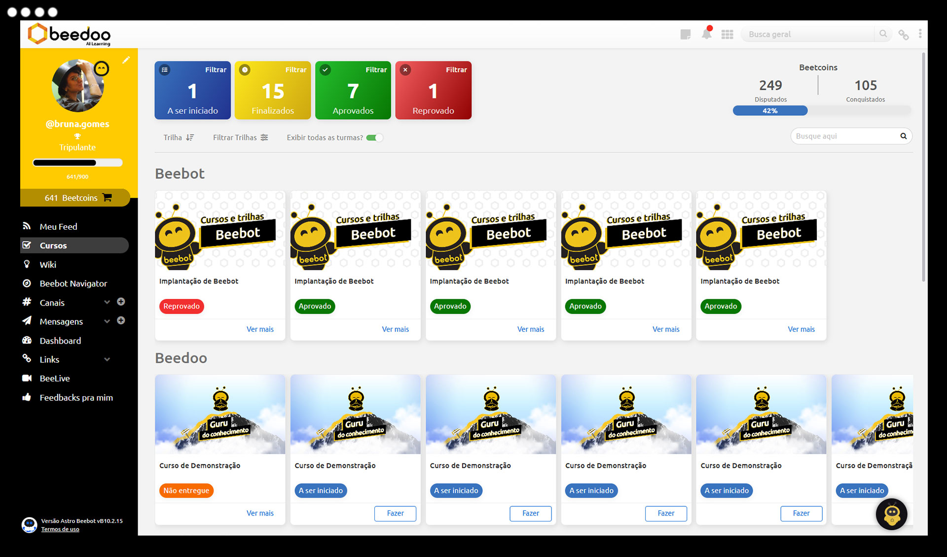 Smart, accessible training for the whole team — Courses — main screen