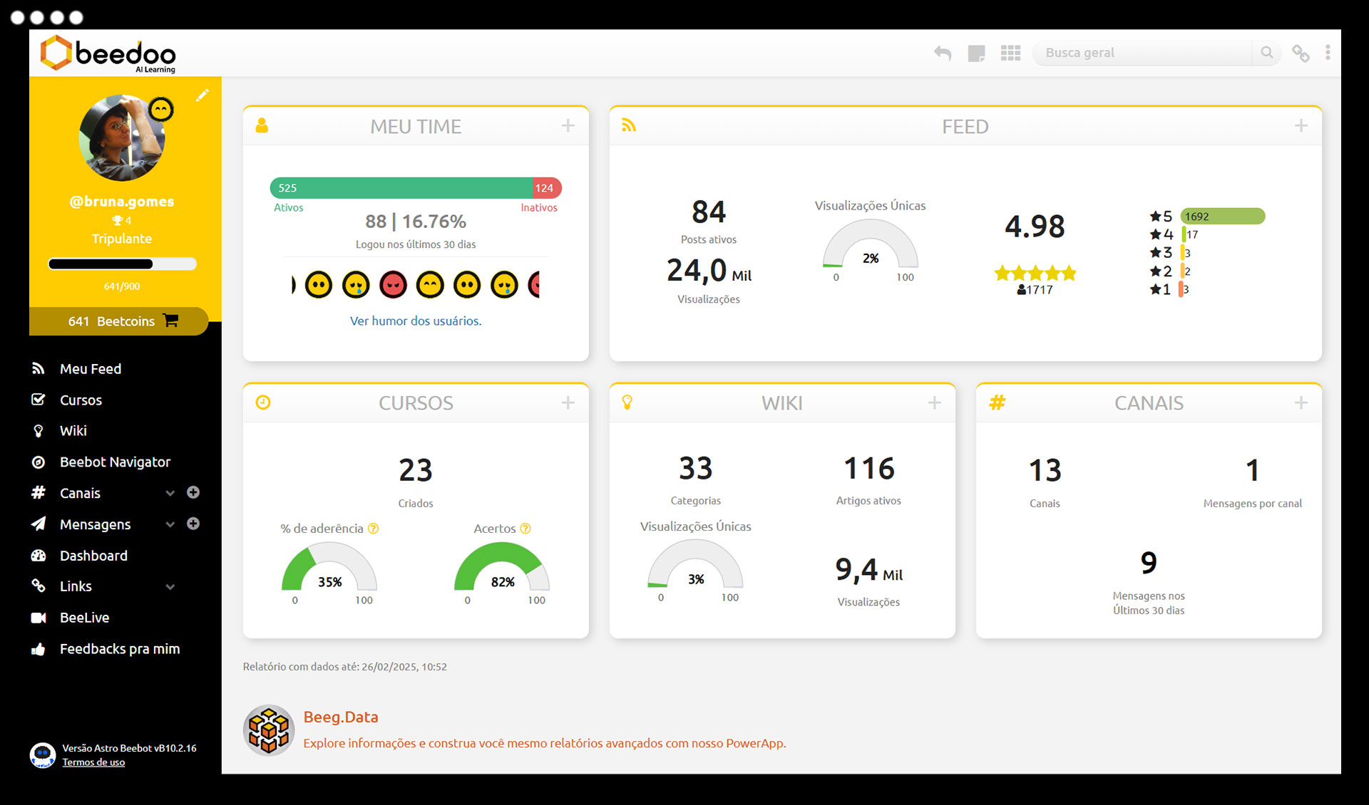 Better decisions with data at your fingertips — Analytics — overall summary
